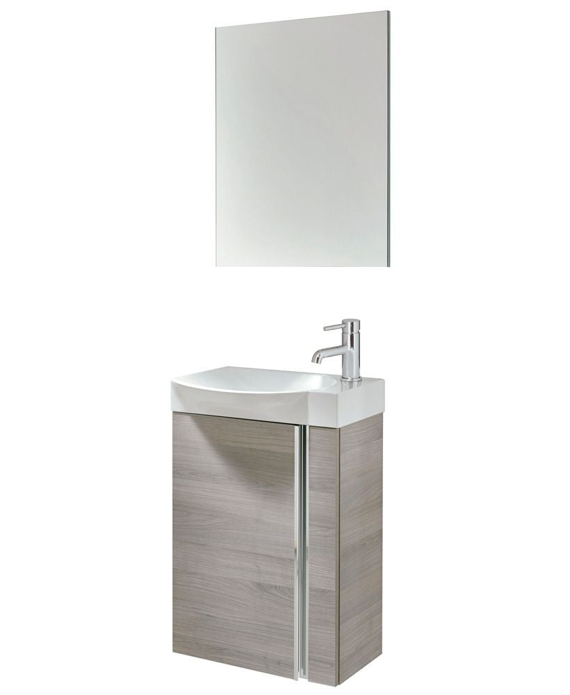 Prague 45cm Sandy Grey Wall Hung Vanity Unit