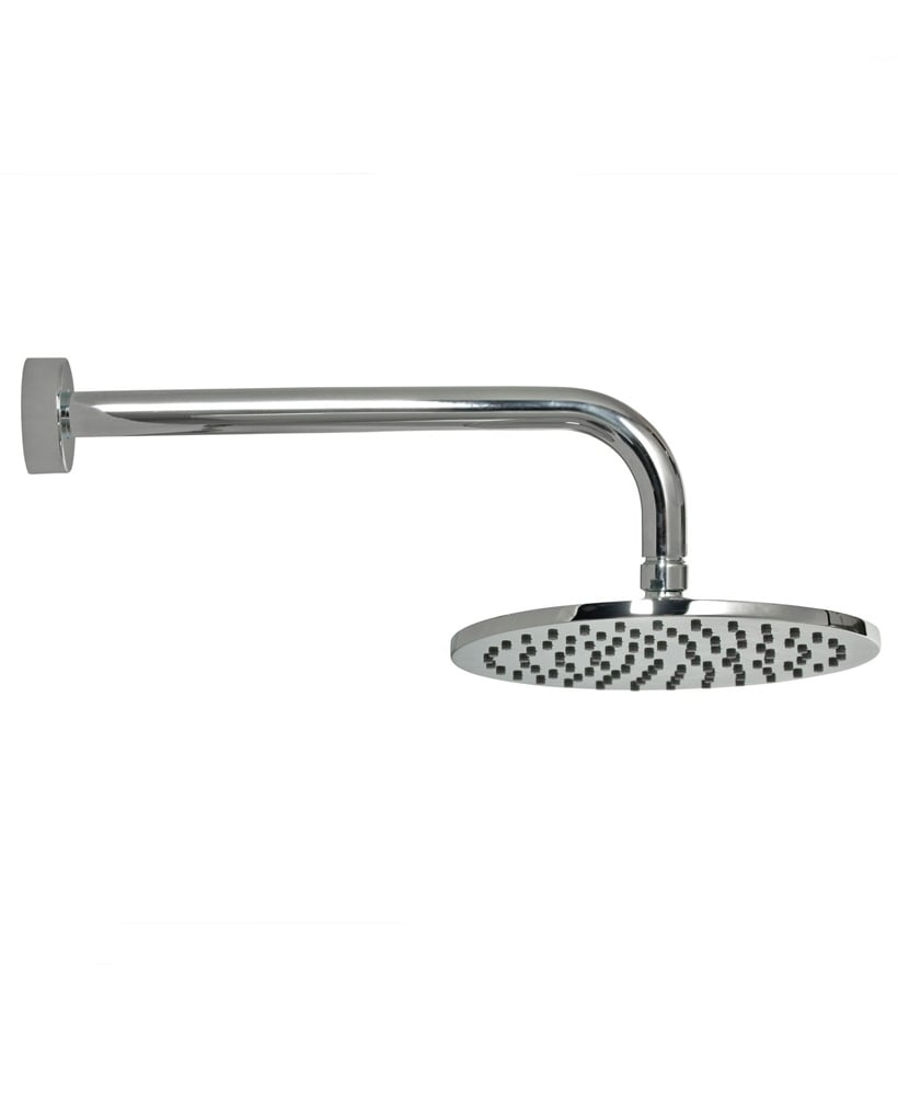 Arva Round 200 Shower Head & 300 Wall Shower Arm