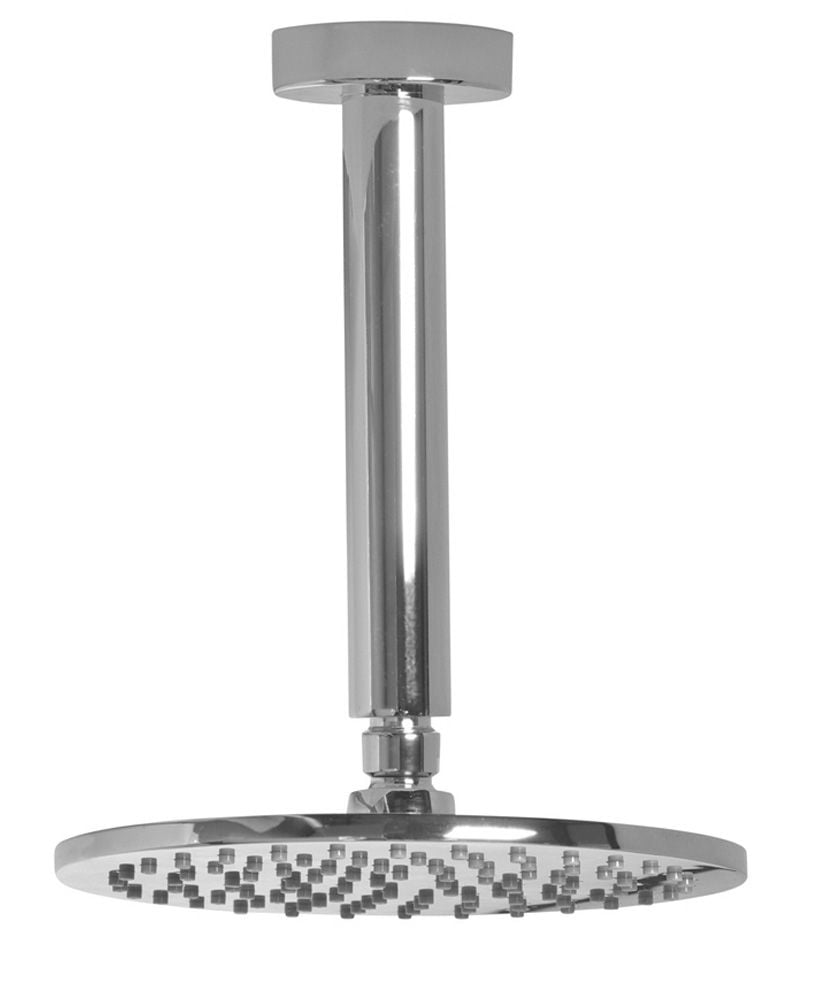 Arva Round 200 Shower Head & 200 Ceiling Shower Arm