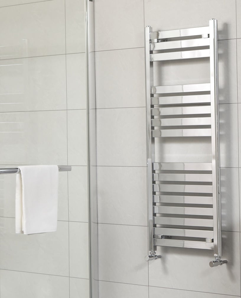 Ashton 1200 x 500 Heated Towel Rail Chrome