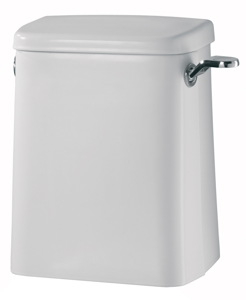 Avalon 6 or 4 litre close coupled cistern, spatula lever