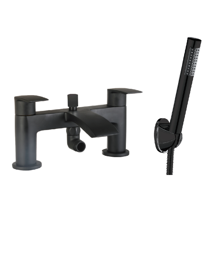 Corby Black Bath Shower Mixer