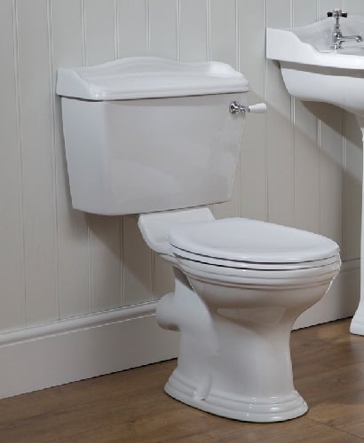 Cambridge close coupled Lever Cistern WC-Standard Seat