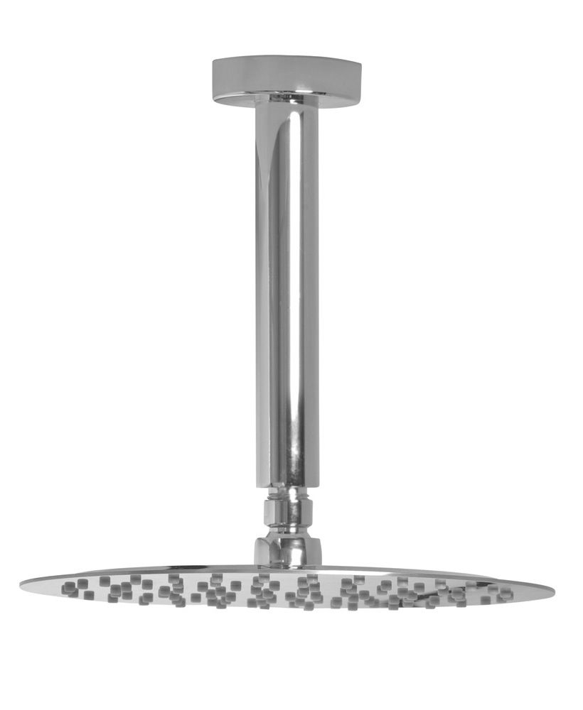 Cari Round 200mm Shower Head & 200mm Ceiling Shower Arm