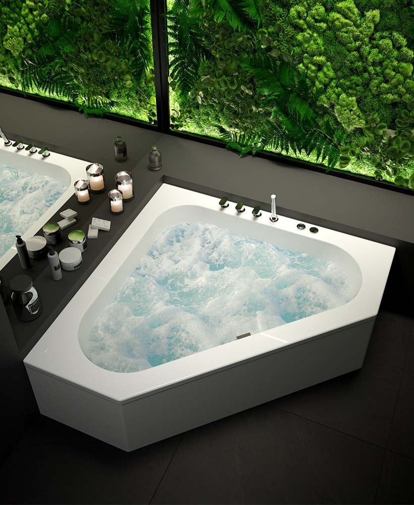 Concerto 1400 Luxury Corner Bath & Side Panel