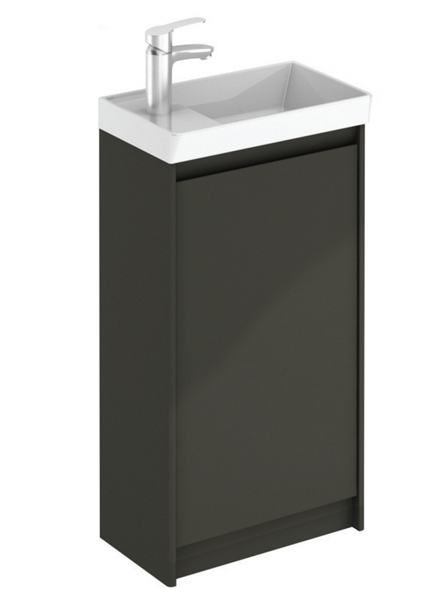 Dijon Cloakroom Floor Standing Furniture Pack Gloss Grey