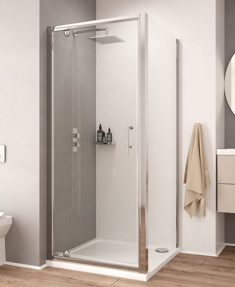 K2 700mm Pivot Shower Door - Adjustment 640-700mm