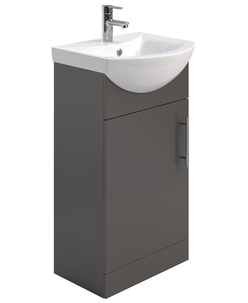 Belmont Gloss Grey 45cm Vanity Unit