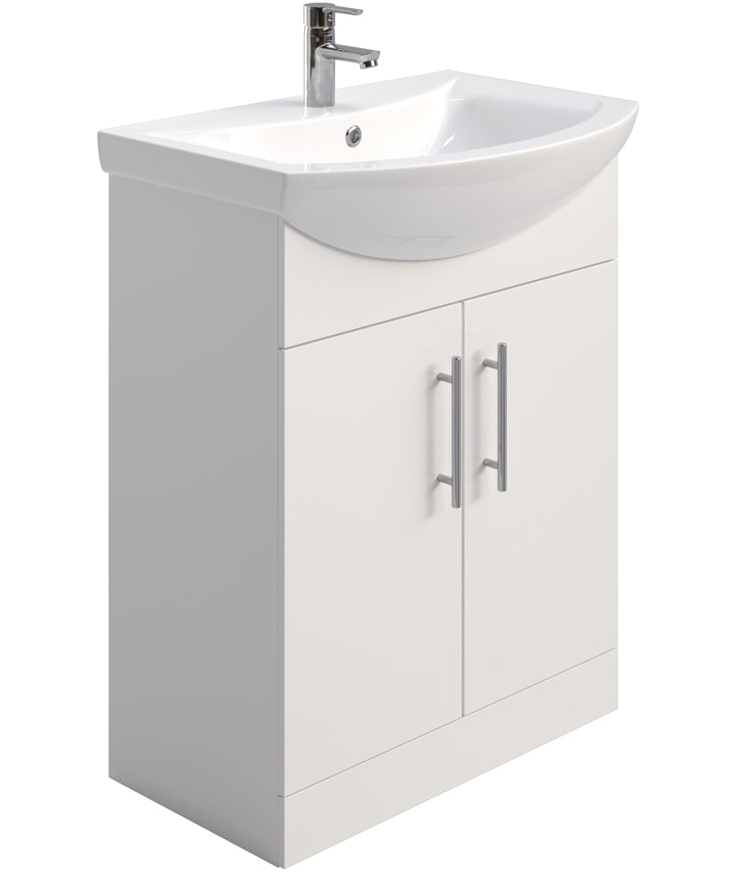 Belmont Gloss White 65cm Vanity Unit