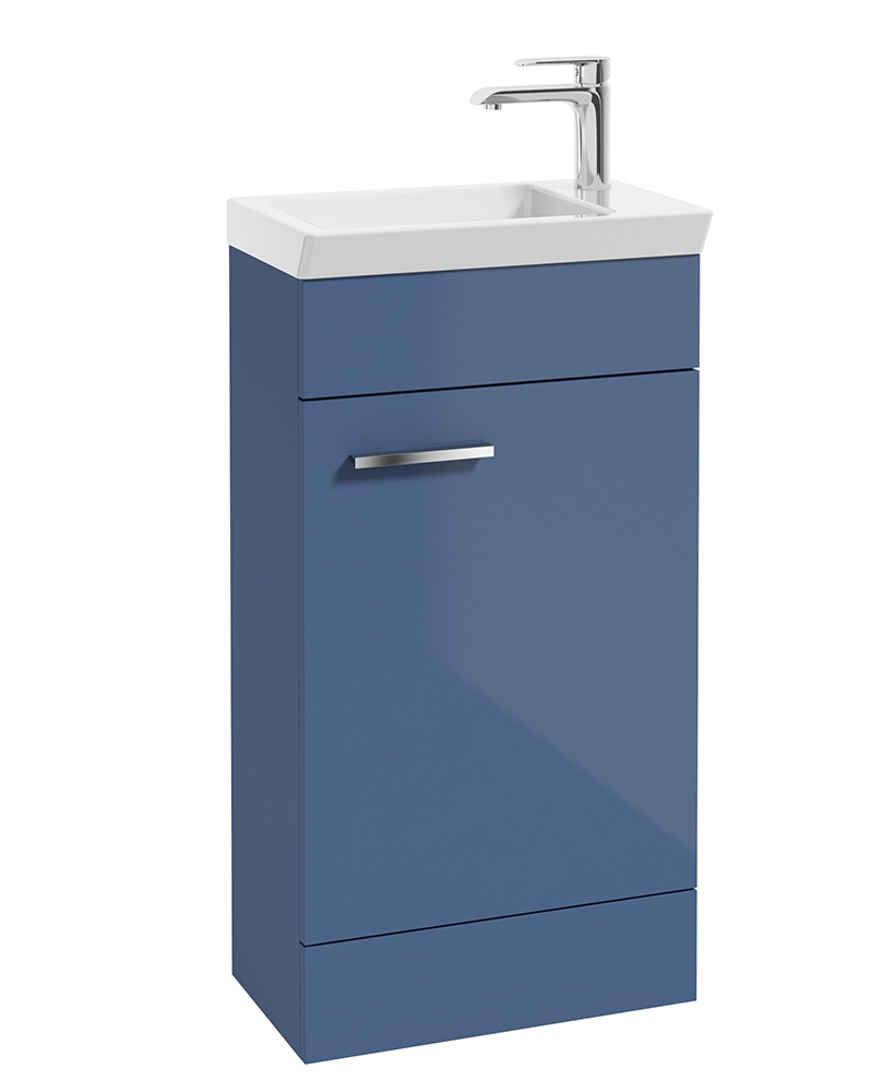 Charm Gloss Blue 45cm Floor Standing Vanity Unit