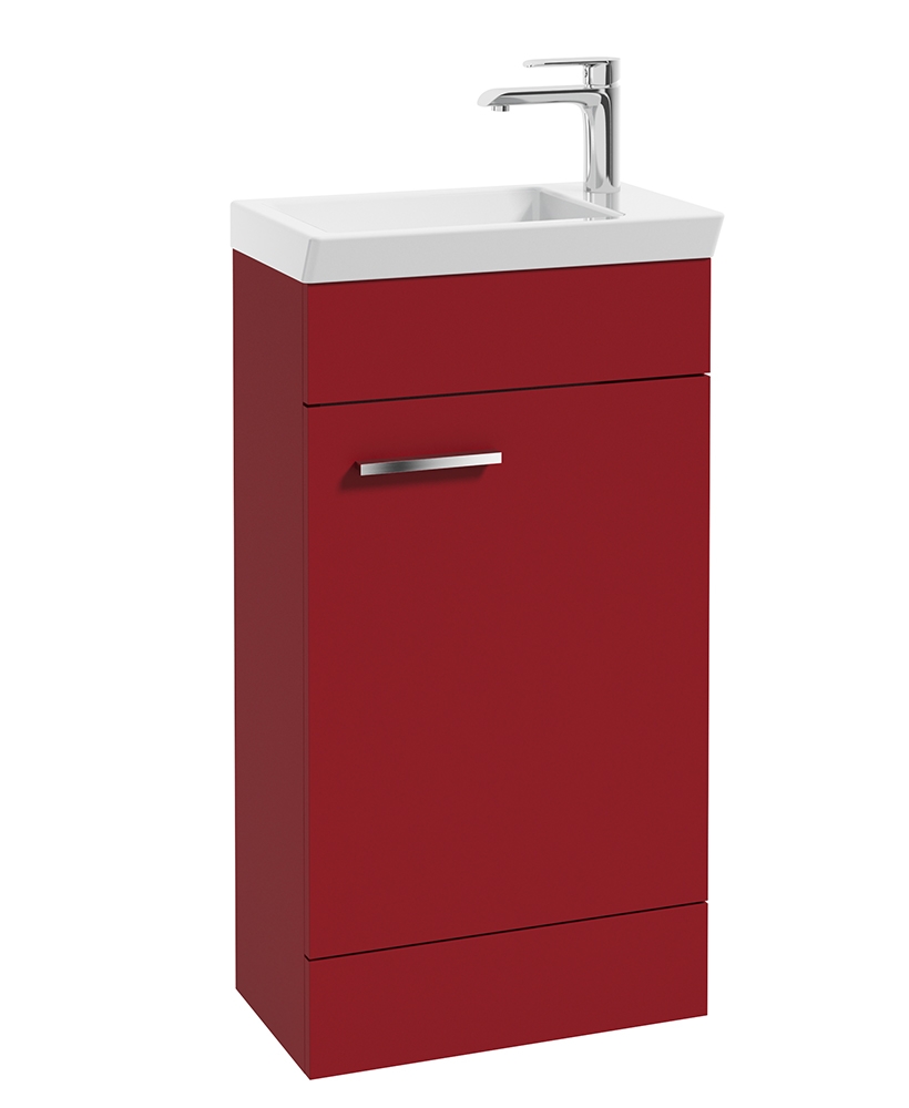 Charm Matt Red 45cm Floor Standing Vanity Unit