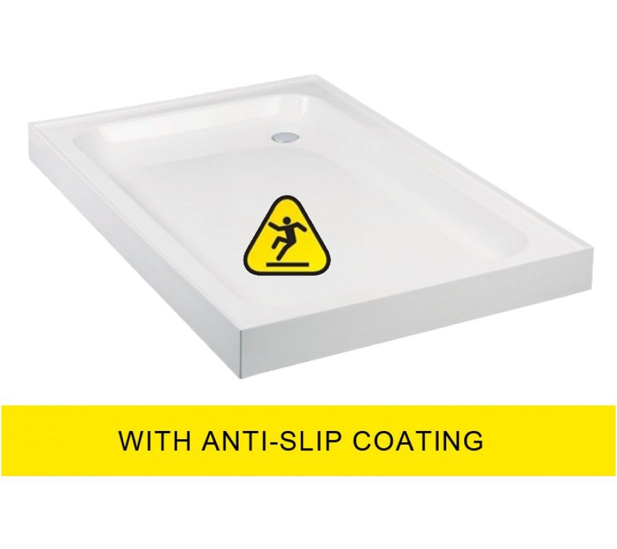 JT Ultracast 1000x760 Rectangle Upstand Shower Tray - Anti Slip 