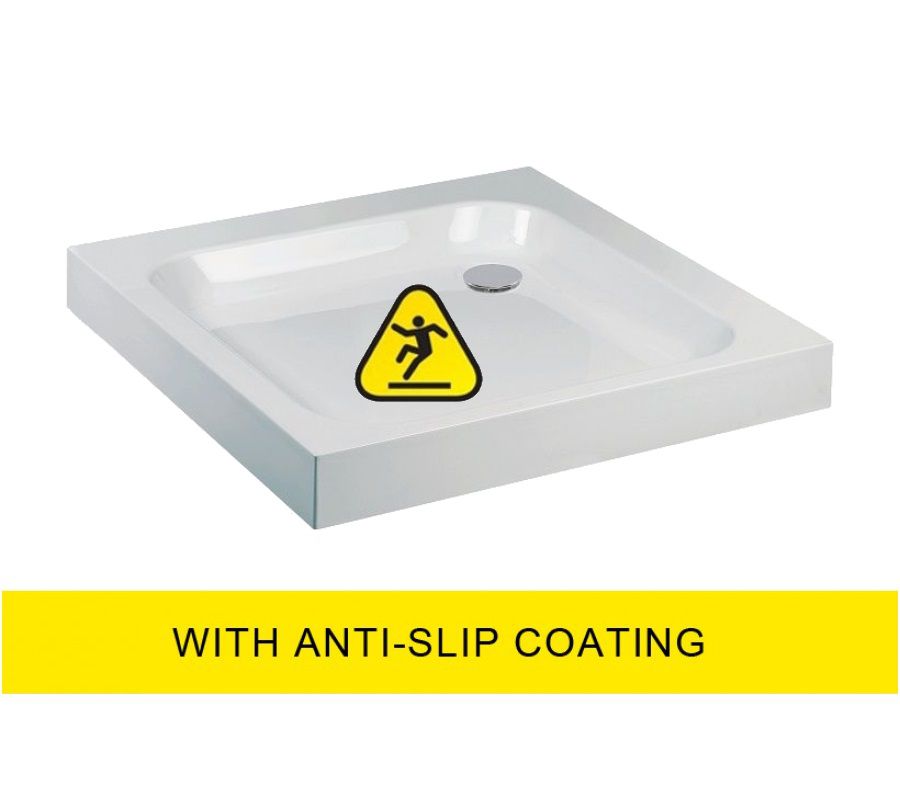 JT Ultracast 900 Square Shower Tray - Anti Slip 