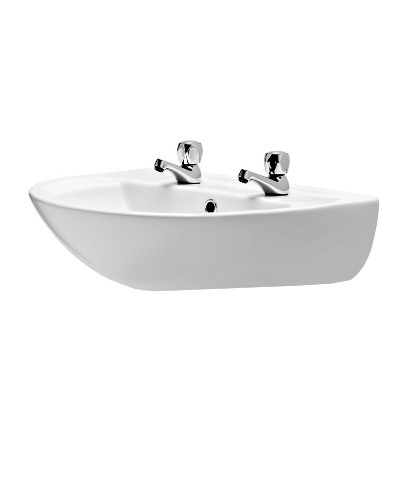 President 550 Washbasin 2 Tap Hole