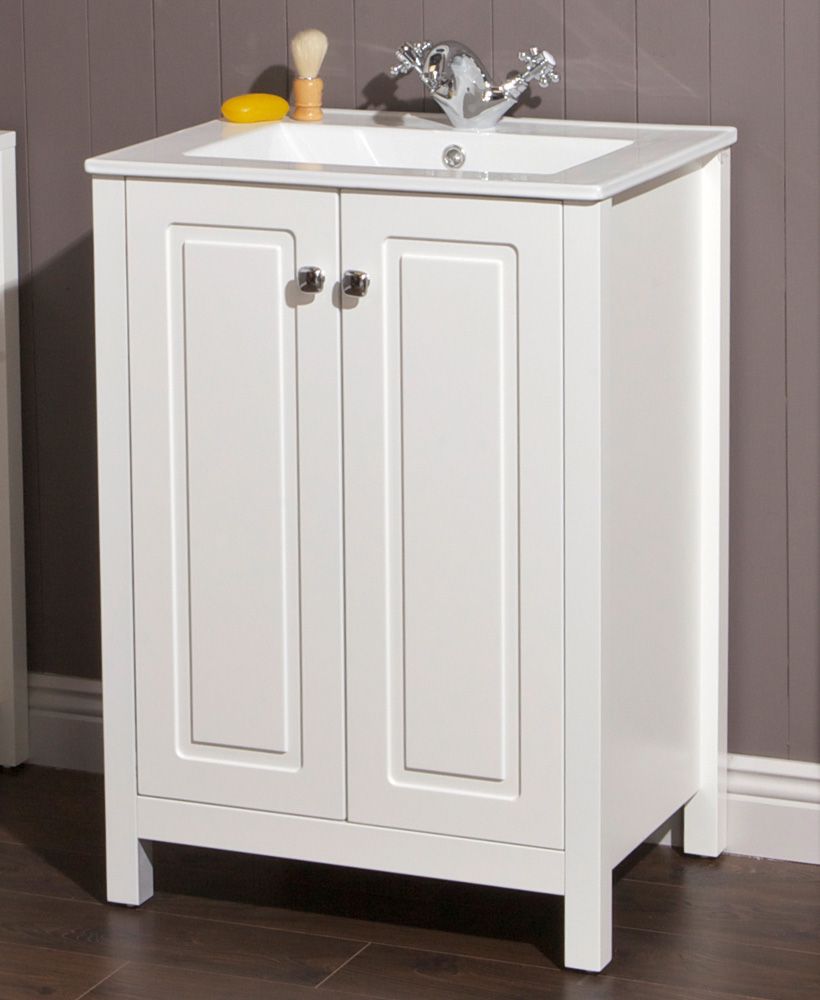 Kingston chalk white 60 vanity unit & toledo basin