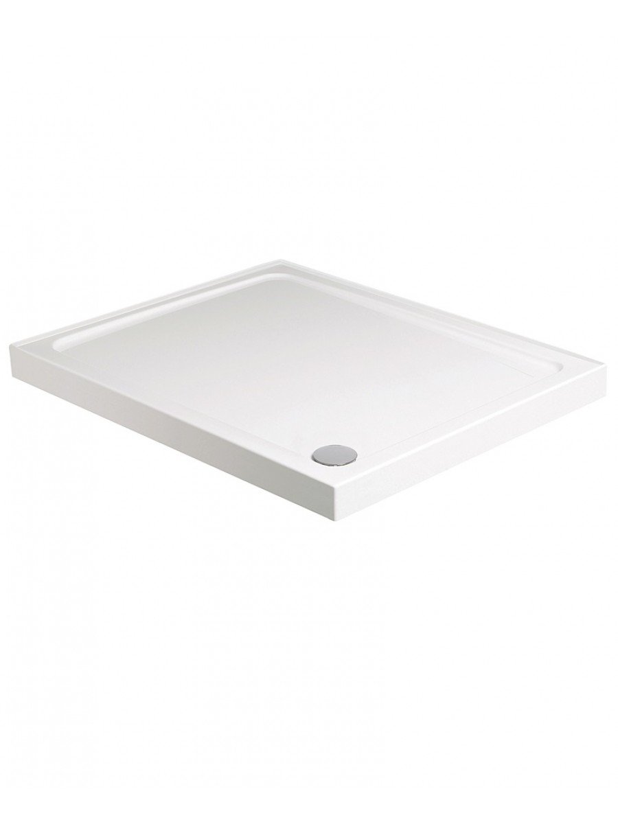 Kristal Low Profile 900x800 Rectangle 4 Up Stand Shower Tray with FREE shower waste