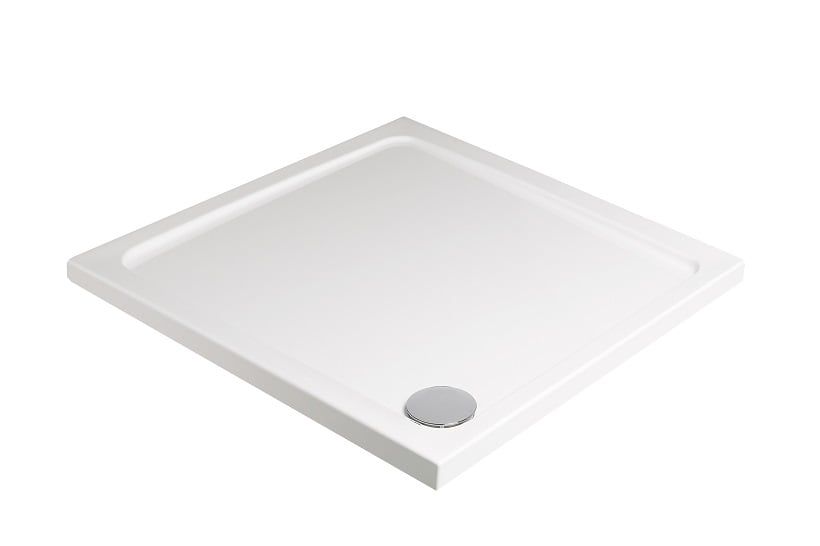 Kristal Low Profile 800 Square Shower Tray with FREE shower waste