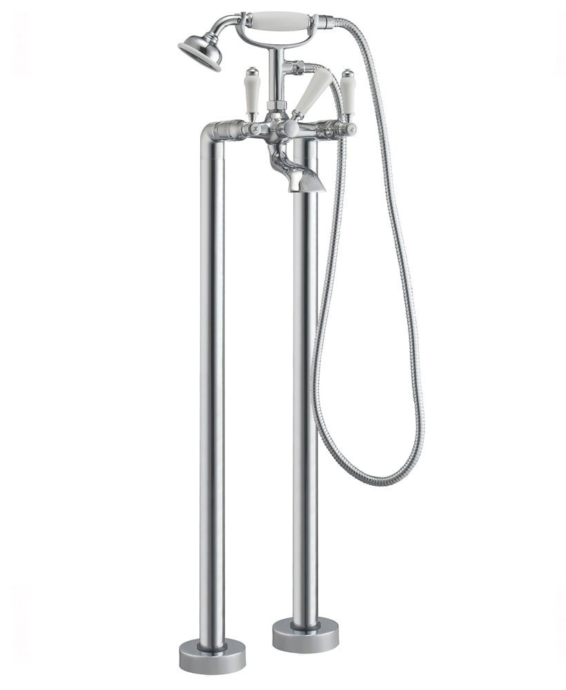 Traditional Floor Standing Bath Shower Mixer