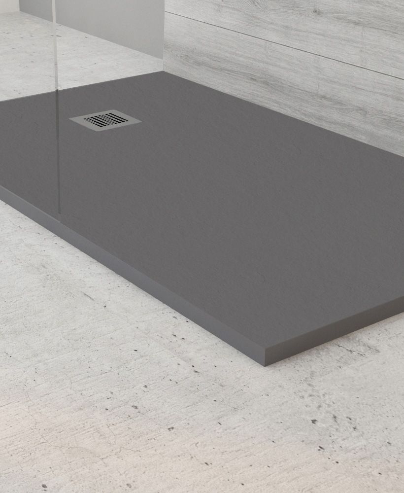 Slate Anthracite 1800x700mm Rectangular Shower Tray & Waste