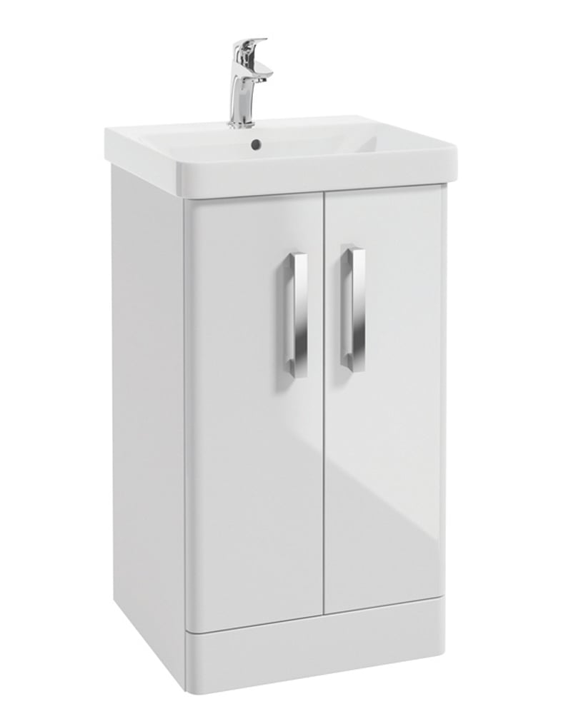 Odeon White Gloss 2 Door 50cm