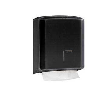 PAPER TOWEL DISPENSER WITH C/Z FOLDS - Black