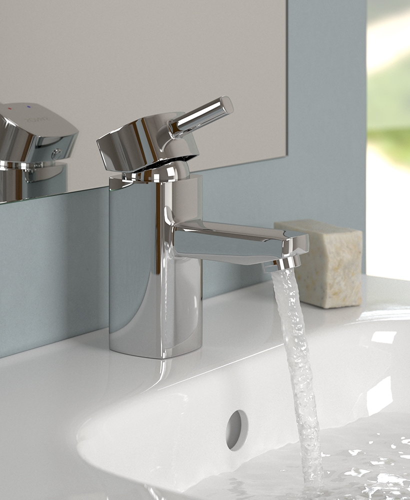 Quartz Basin Mixer with FREE Click Clack Basin Waste