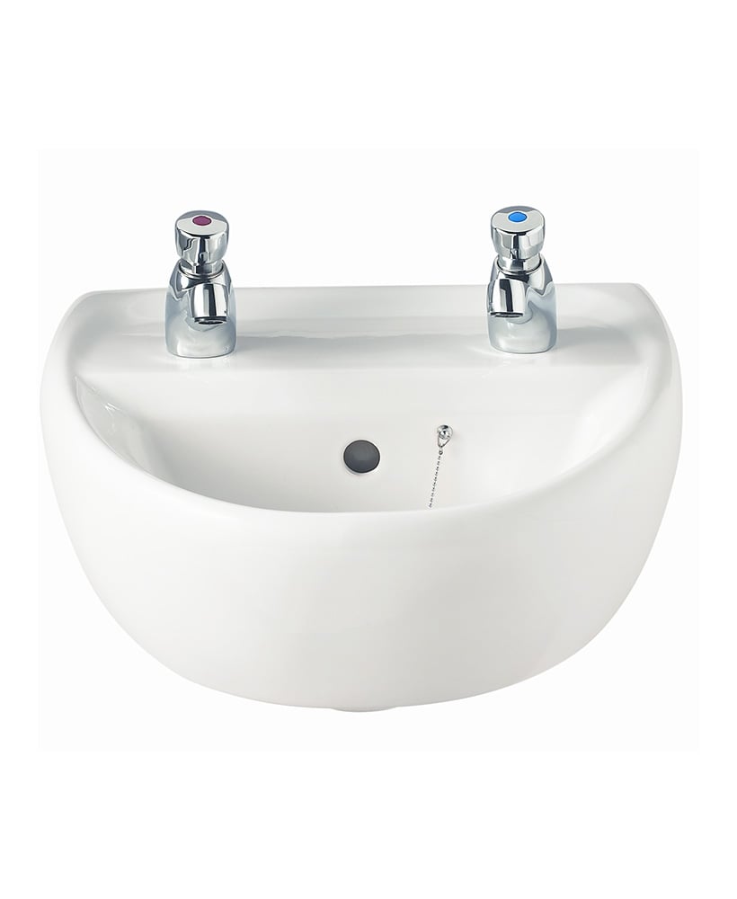 Sola 400 Washbasin 2 Tap Hole