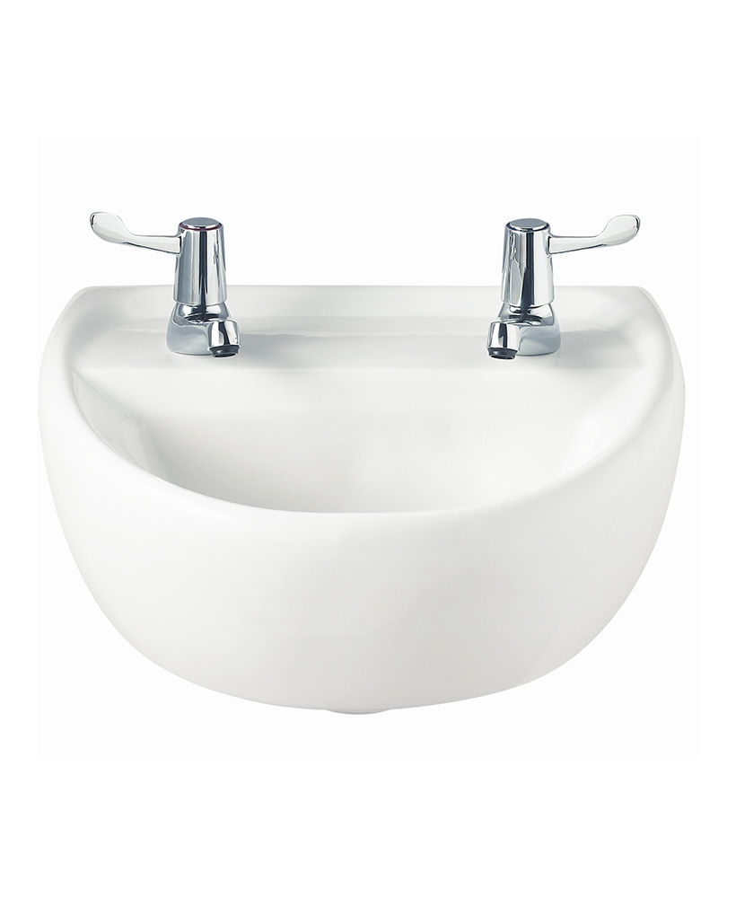 Sola Medical 400 Washbasin 2 Tap Hole