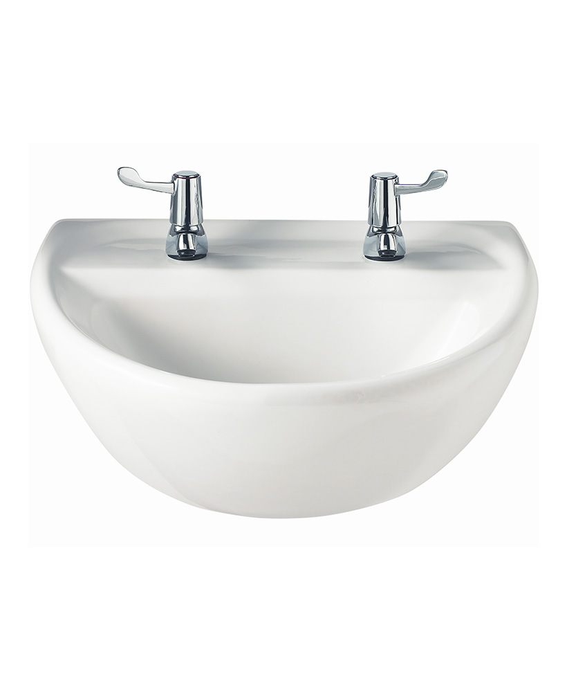 Sola Medical 500 Washbasin 2 Tap Hole