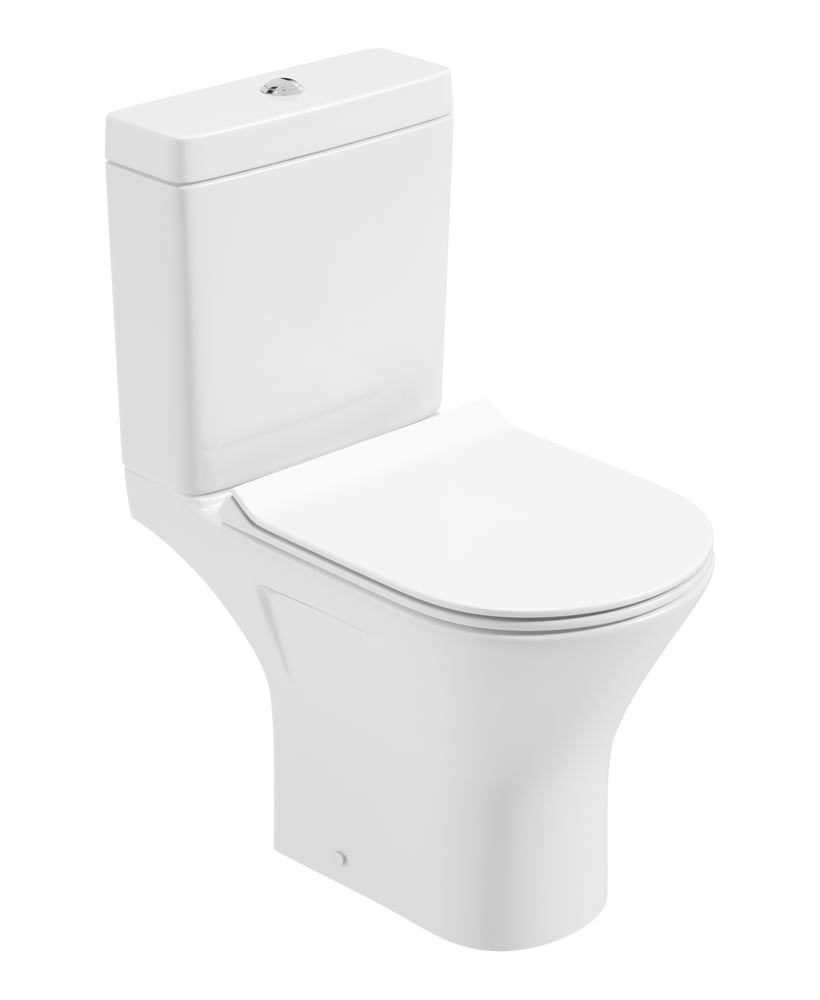 Scala Close Coupled Open Back WC & Delta Slim Seat