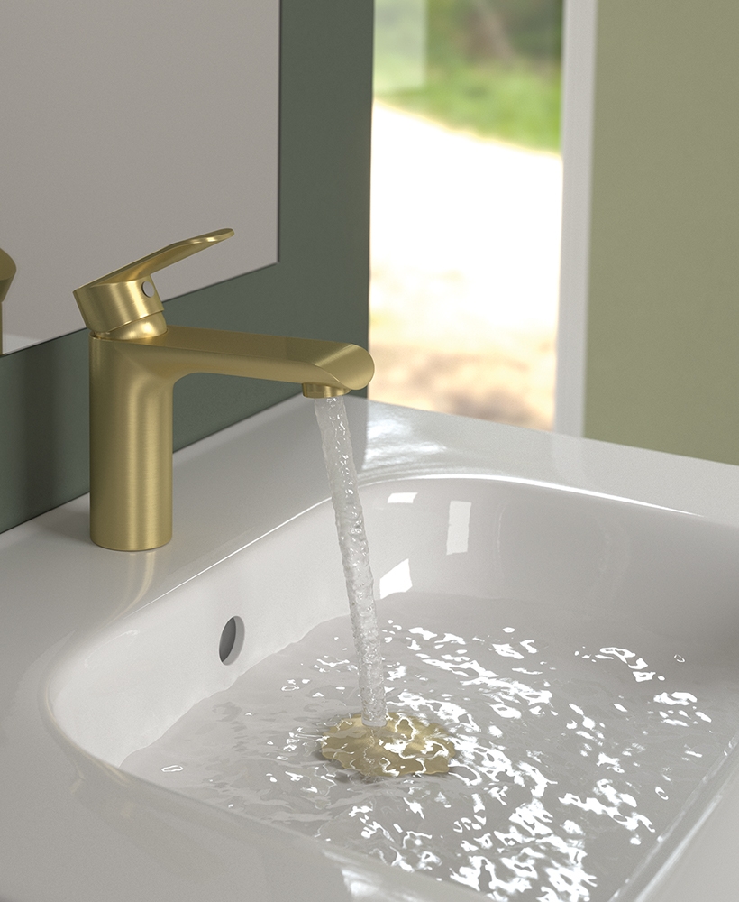 Scope Gold Basin Mixer