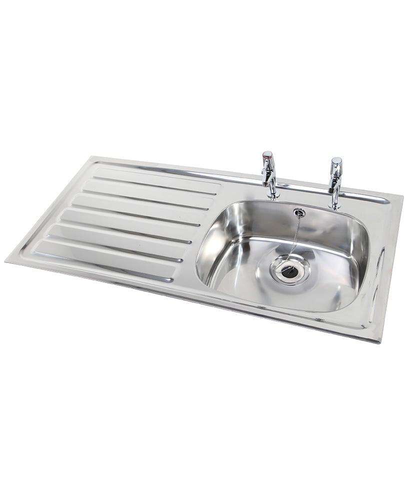 Ibiza HTM64 Inset Hospital Sink Deep Bowl 1028x500mm Left hand Drainer  