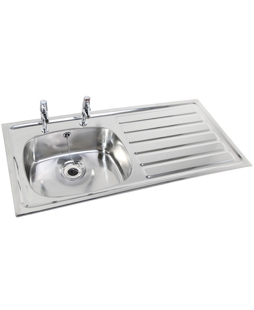 Ibiza HTM64 Inset Hospital Sink 1028x500mm Right hand Drainer  