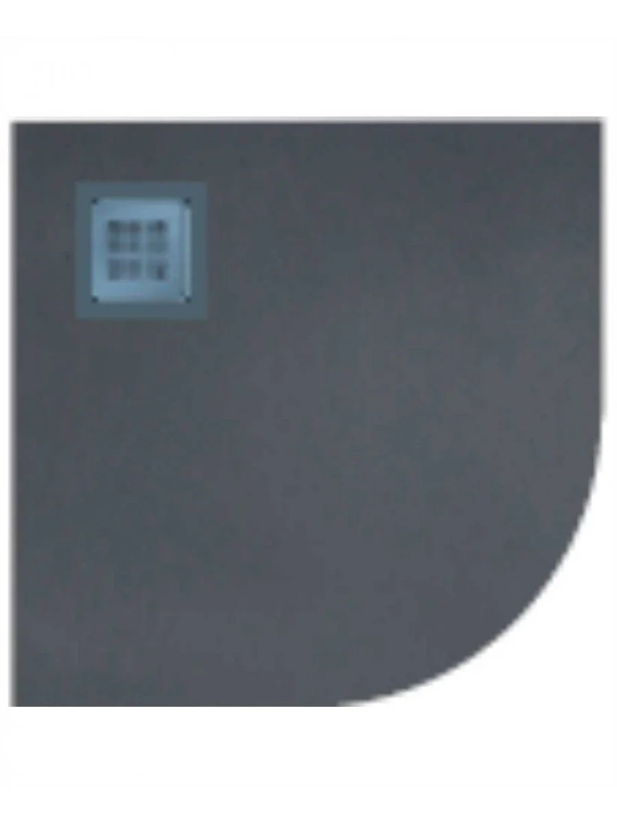 Slate 1000 Quadrant Black Shower Tray & Waste