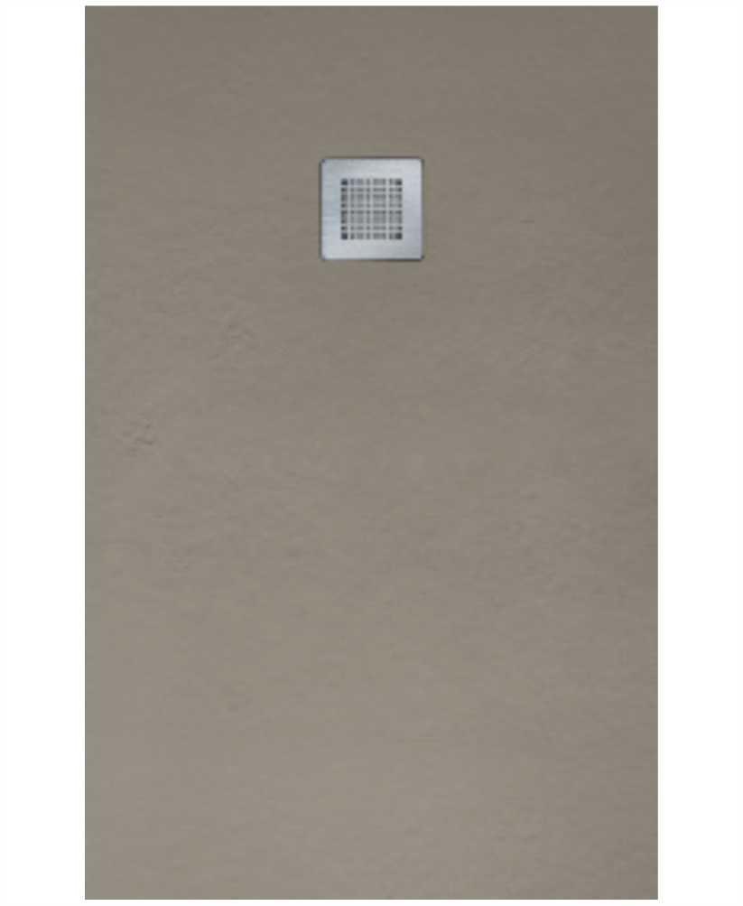 SLATE 900 x 800 Shower Tray Taupe - with FREE shower waste