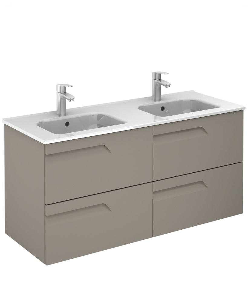 Brava Smokey Matt 120 Vanity Unit & Slim Basin