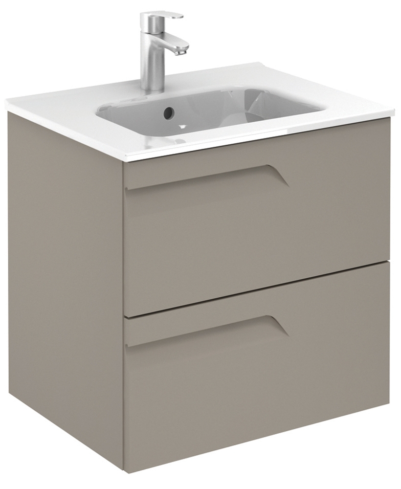 Brava Smokey Matt 60 Vanity Unit & Slim Basin