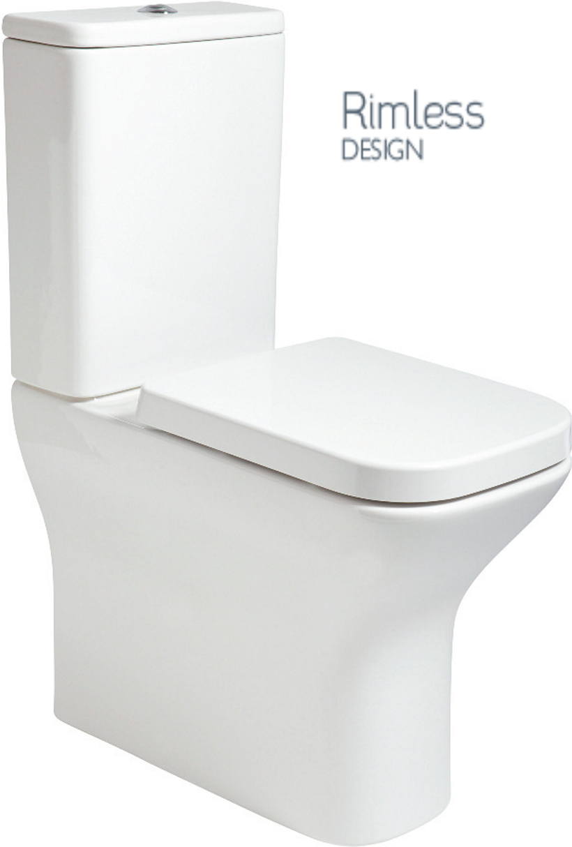 Sophia Rimless Comfort Height Fully Shrouded WC-Soft Close Seat