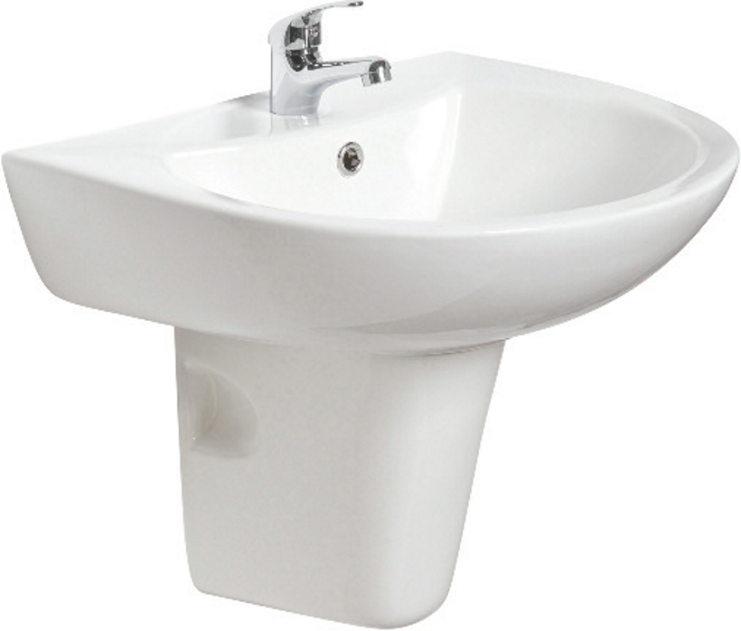 Strata 48cm Basin & Semi Pedestal 1TH