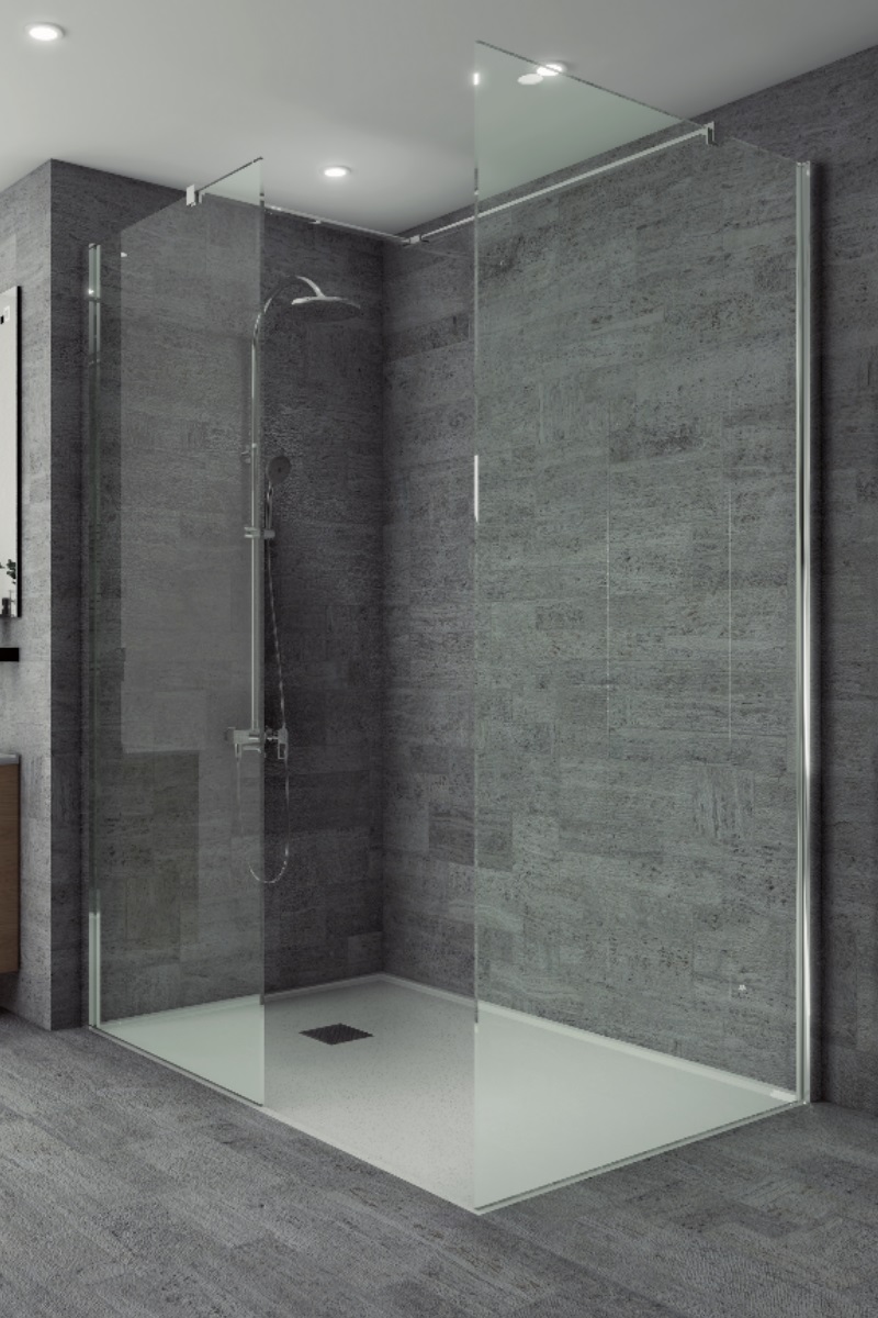 Studio 8mm Wetroom Wall Panel 1000