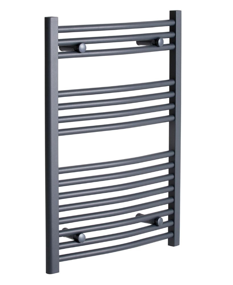 Sonas 800 x 500 Curved Towel Rail - Anthracite