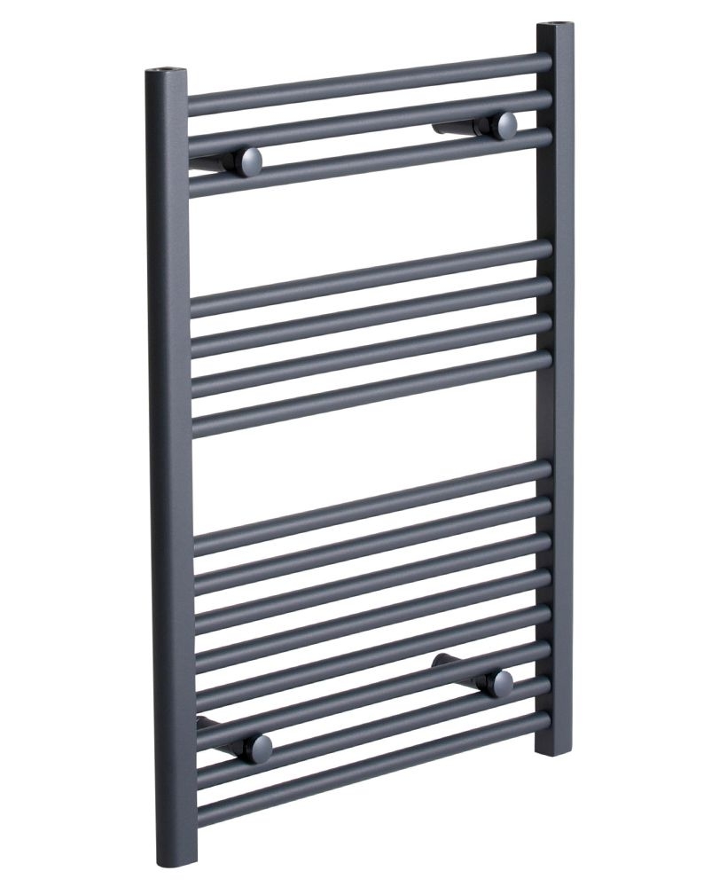 Sonas 800 x 500 Straight Towel Rail - Anthracite