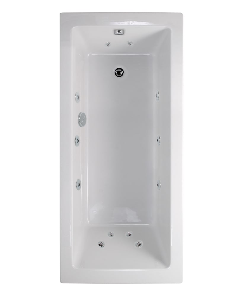 Pacific Endura Single Ended 1700x700mm 12 Jet Bath