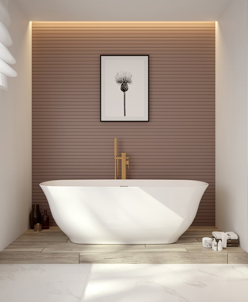 Reef Freestanding Bath including waste and overflow 1700x750mm