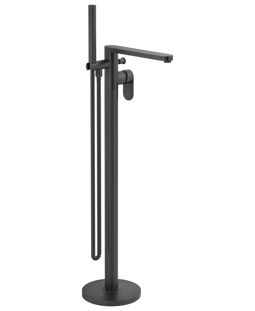 Norfolk Floor Standing Bath Shower Mixer Matt Black