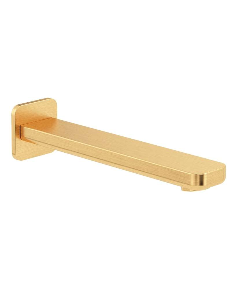 Contour Brass Bath Spout Brushed Gold