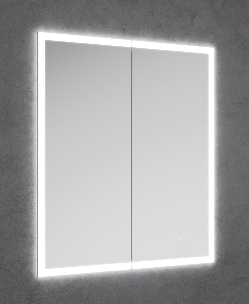 Sansa Recessed illuminated cabinet 600x700