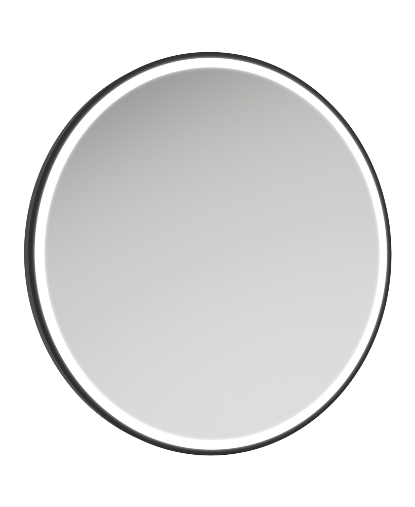 Astrid Beam Illuminated Metal Frame Round 800x800mm Mirror