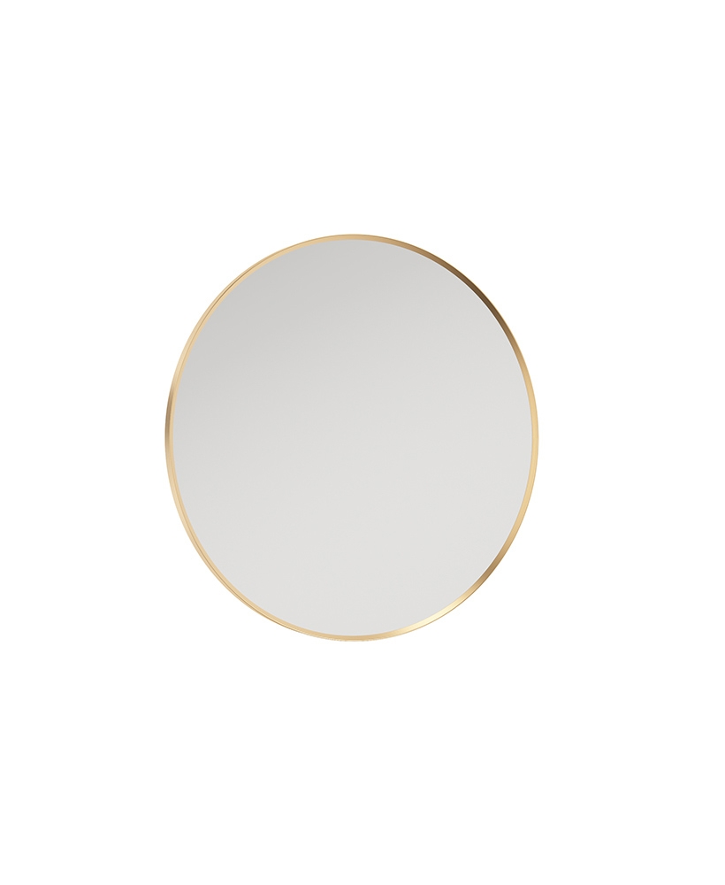 Astrid Gold Non-illuminated Metal Frame Round 600x600mm Mirror