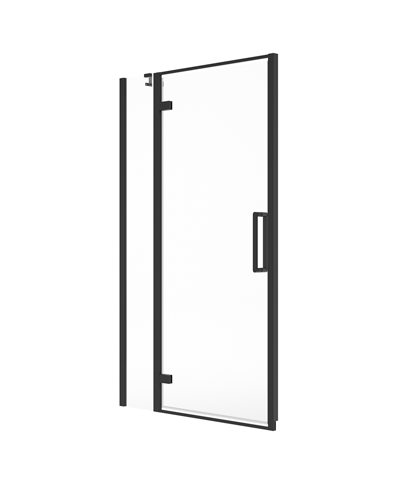 Aspect 8mm Hinged & Inline Door 1000mm Matt Black